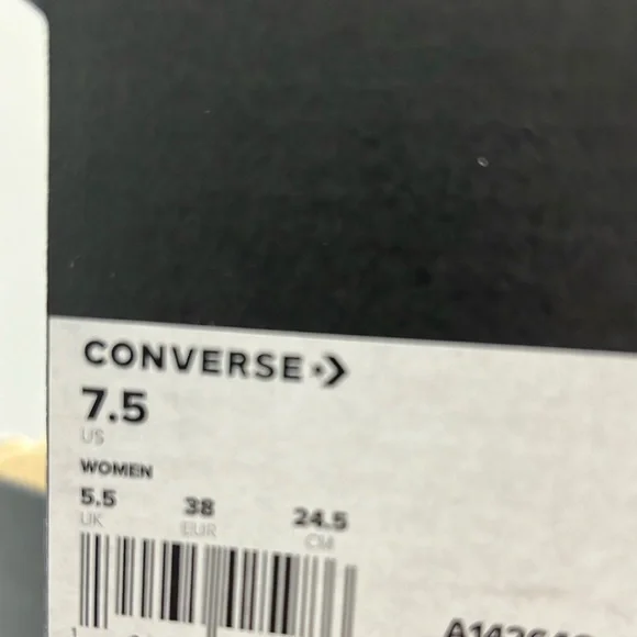 Converse Women's Floral High-Top Sneakers - Black and White - Picture 8 of 8